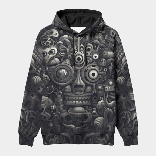 All-Over Print Men's Thicken Pullover Hoodie