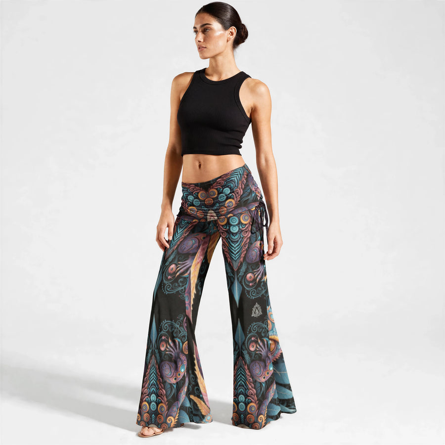 Echo Garden — Women's High-Waist Wide-Leg Pants