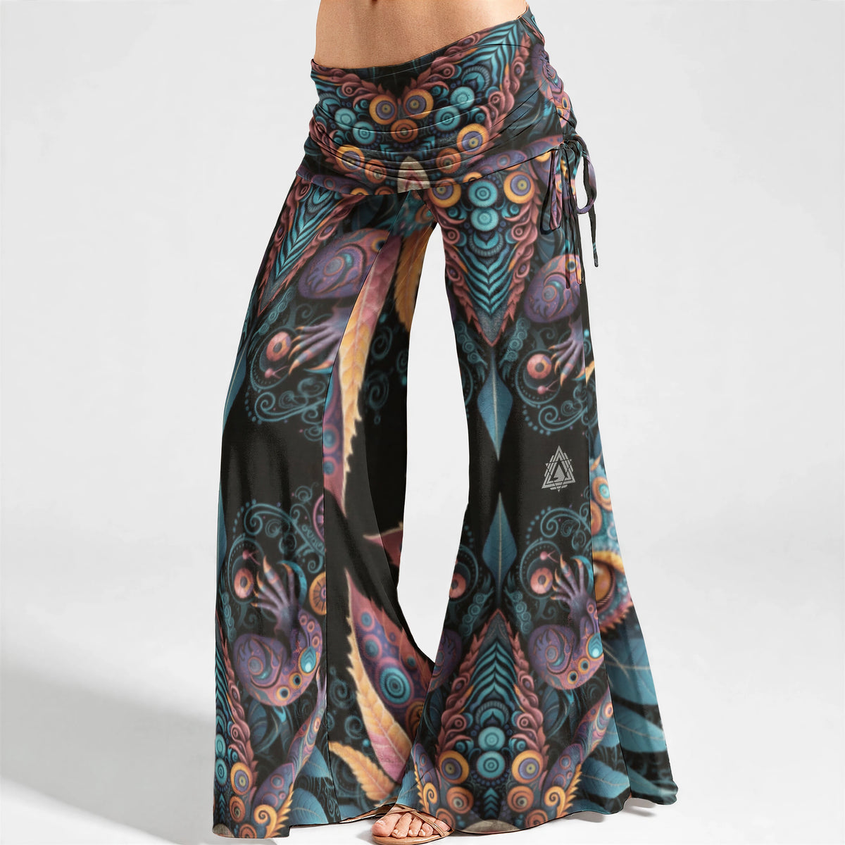 Engram 0 — Women's High Waist Wide Leg Pants — garment shown without model, front view