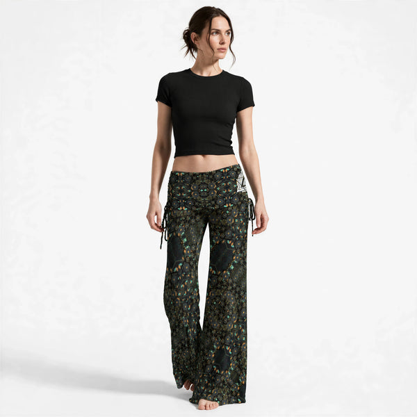 Hexaflora — Women's High Waist Wide Leg Pants