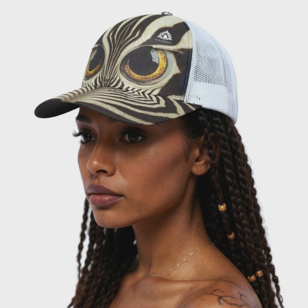 Unisex Trucker Hat With White Half-mesh