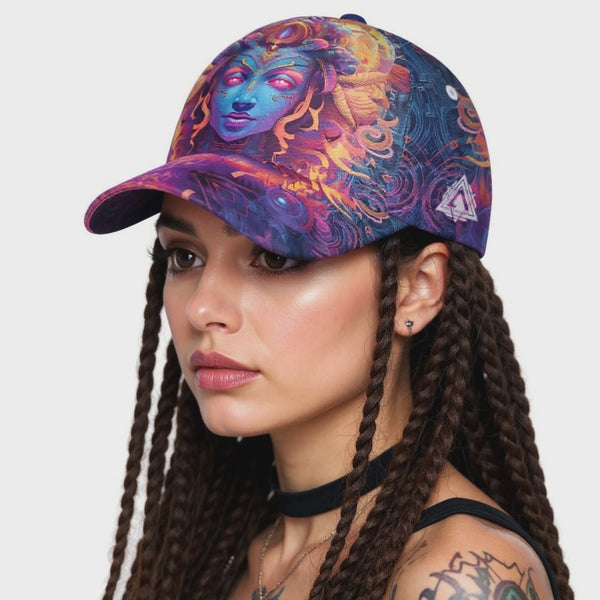All-Over Print Peaked Cap