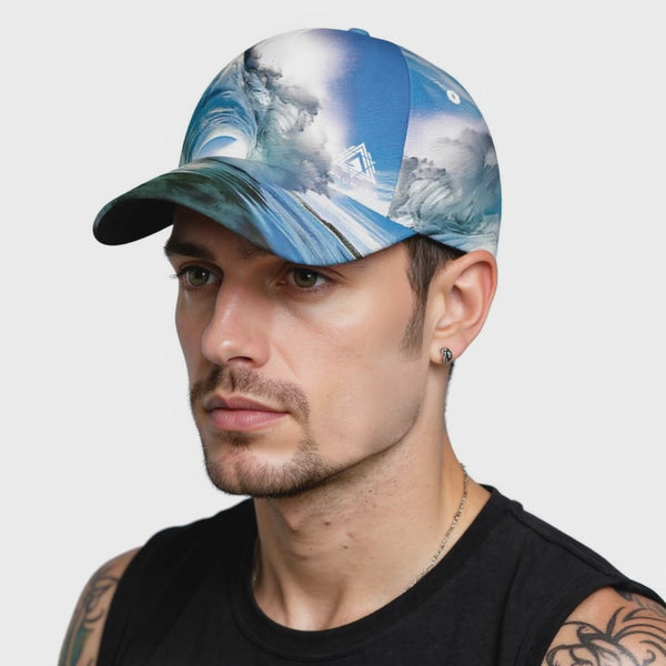 All-Over Print Peaked Cap