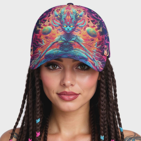 All-Over Print Peaked Cap